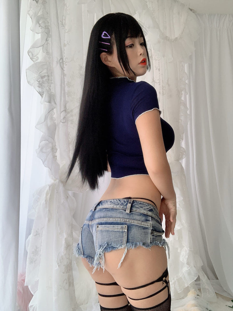 白烨烨牛仔短裤85图15视频插图4