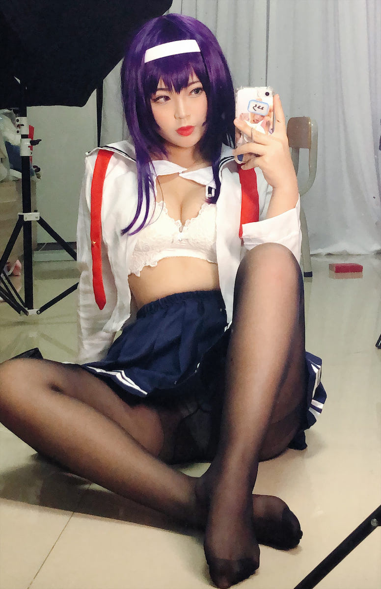 白烨烨学姐校服26图插图1