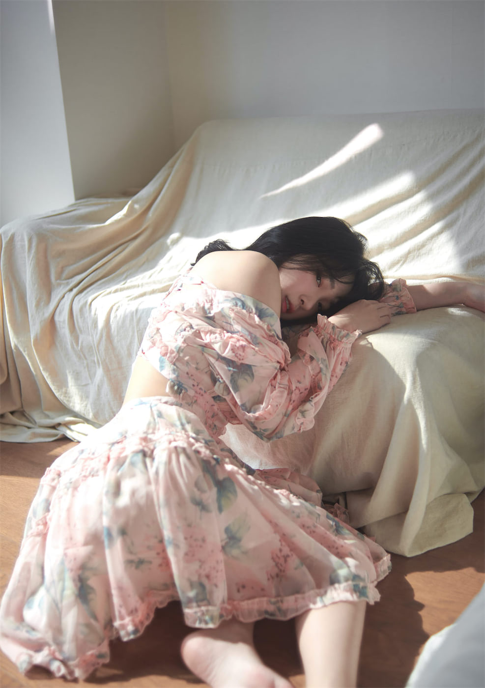 姜仁卿复古花睡裙39图插图1