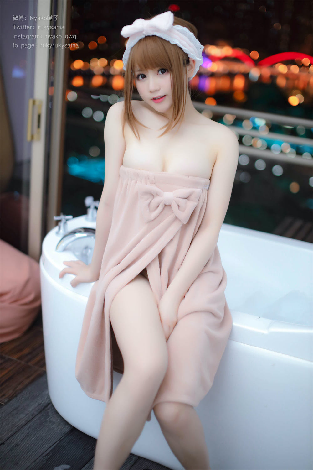 Nyako喵子泡澡浴巾60图1视频插图3
