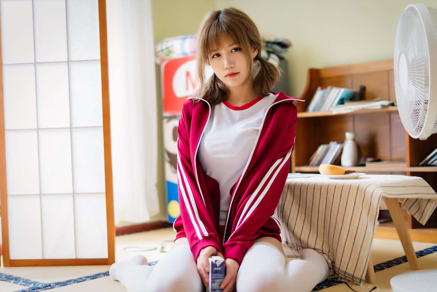 小仓千代w红色体操服45图插图3