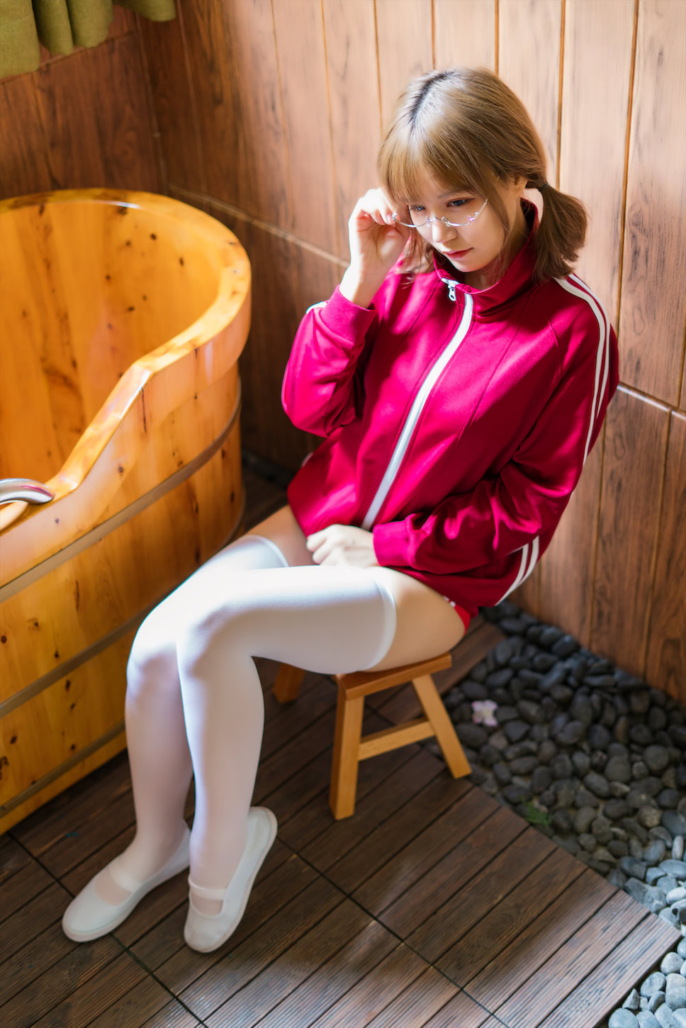 小仓千代w红色体操服45图插图4
