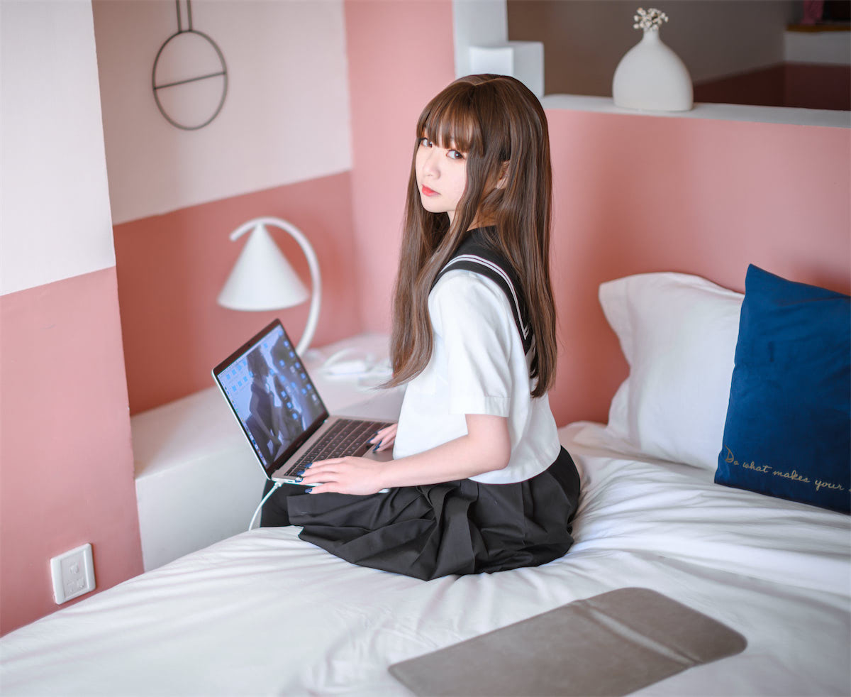 是青水JK高中水手服30图插图1