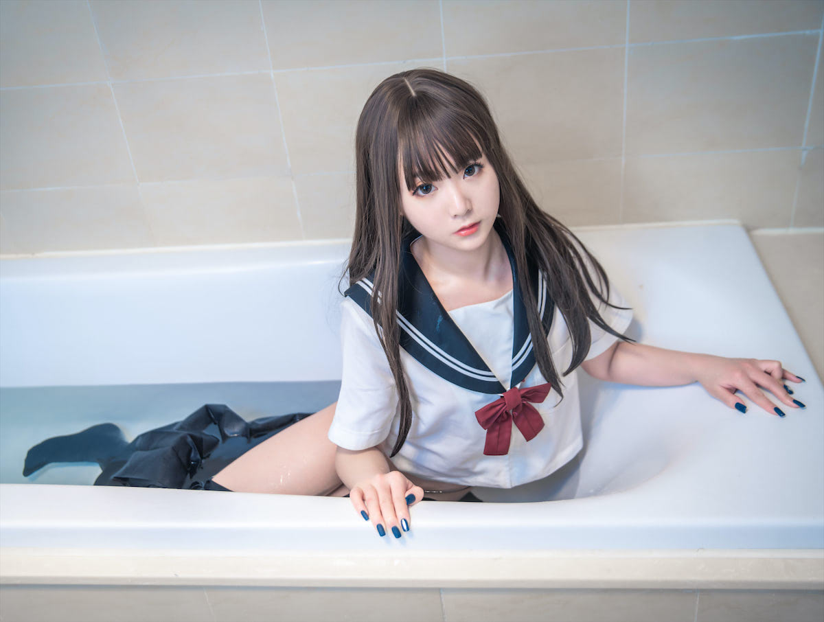 是青水JK高中水手服30图插图4