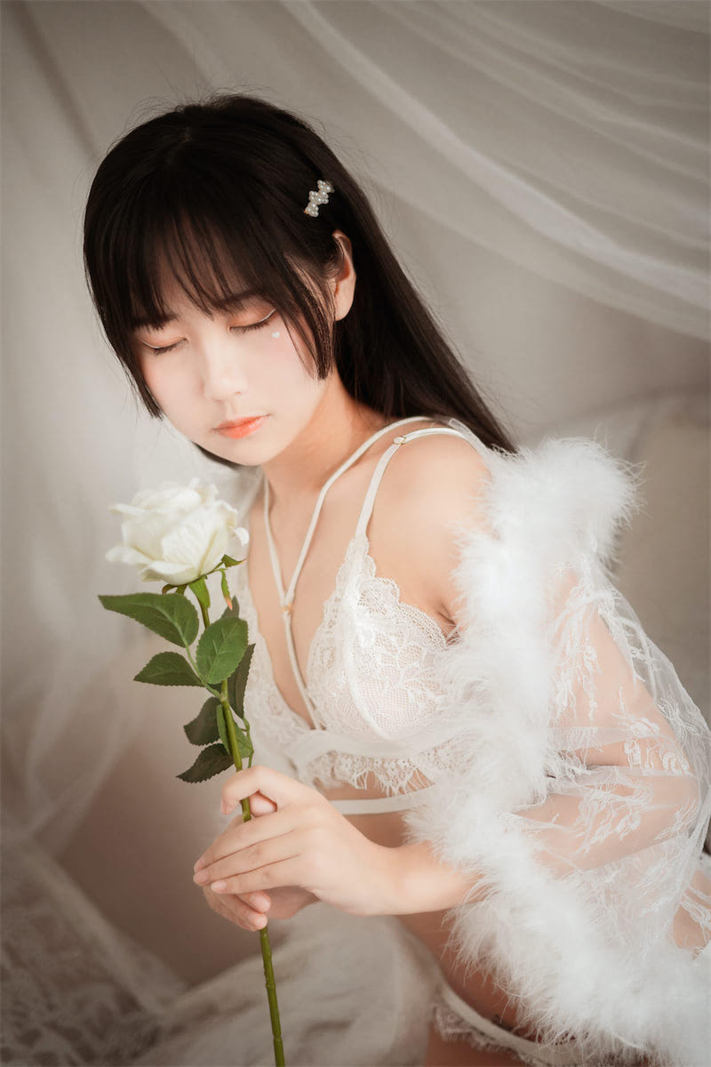 萌芽儿o0白色蕾丝27图插图