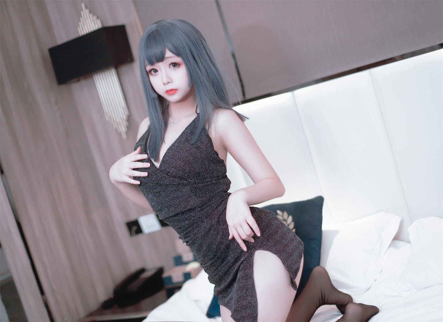 日奈娇性感黑礼服40图插图1