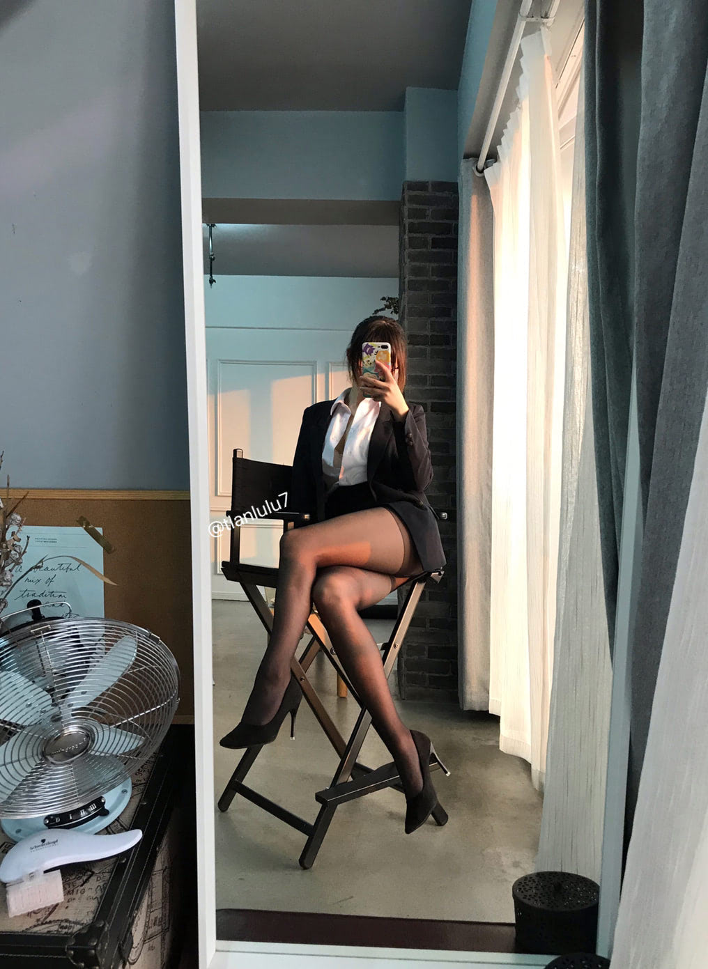 田璐璐新晋黑丝OL42图插图1