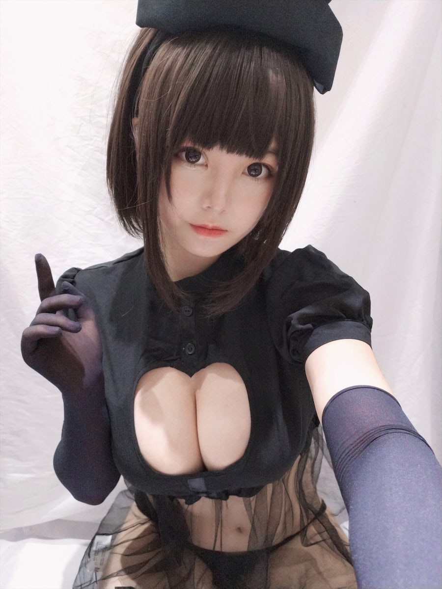 蜜汁猫裘黑兔子护士30图插图4