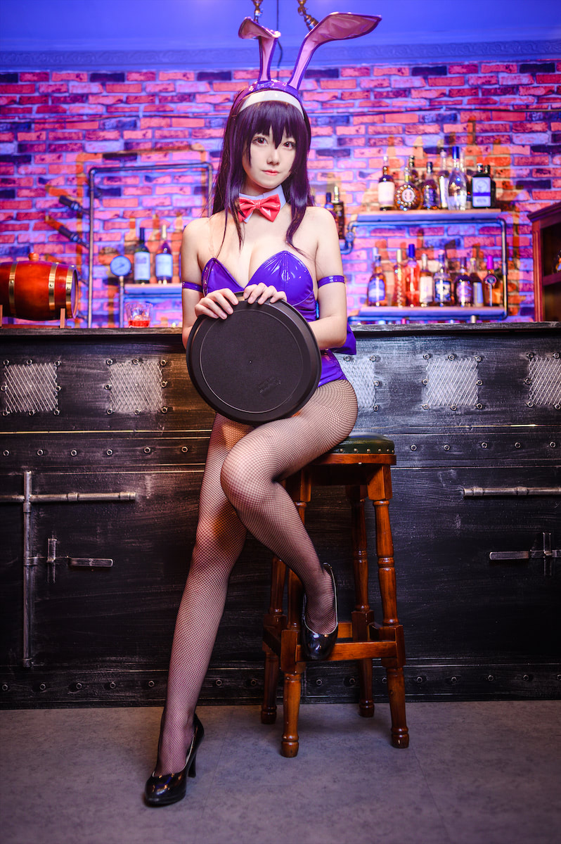 蜜汁猫裘酒吧霞之丘诗羽兔女郎25图插图1