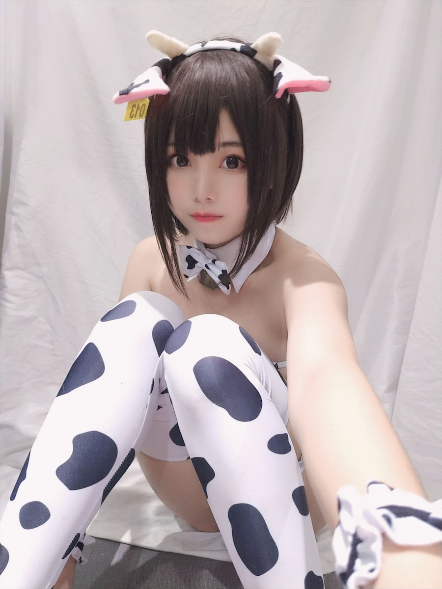 蜜汁猫裘奶牛自拍20图插图1
