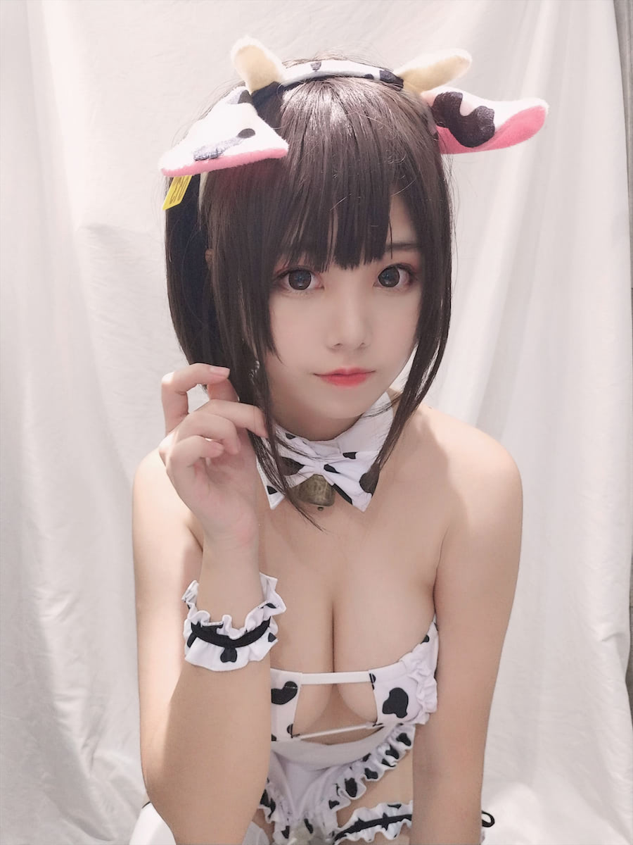 蜜汁猫裘奶牛自拍20图插图3