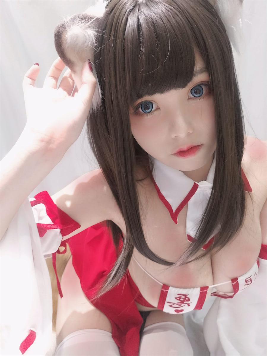 蜜汁猫裘巫女小狐22图插图1