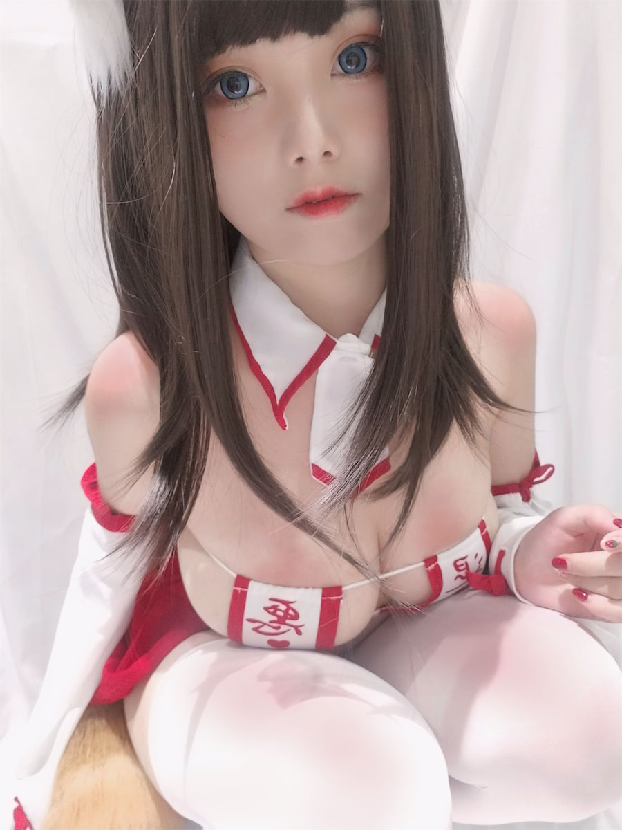 蜜汁猫裘巫女小狐22图插图4