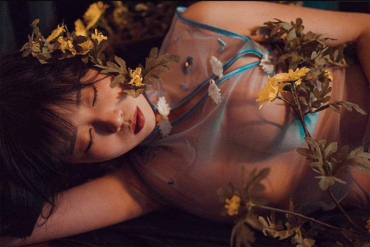 奈汐酱nice透明雏菊旗袍18图插图1