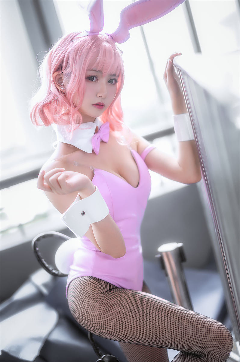 鳗鱼霏儿 漫展兔女郎9图插图