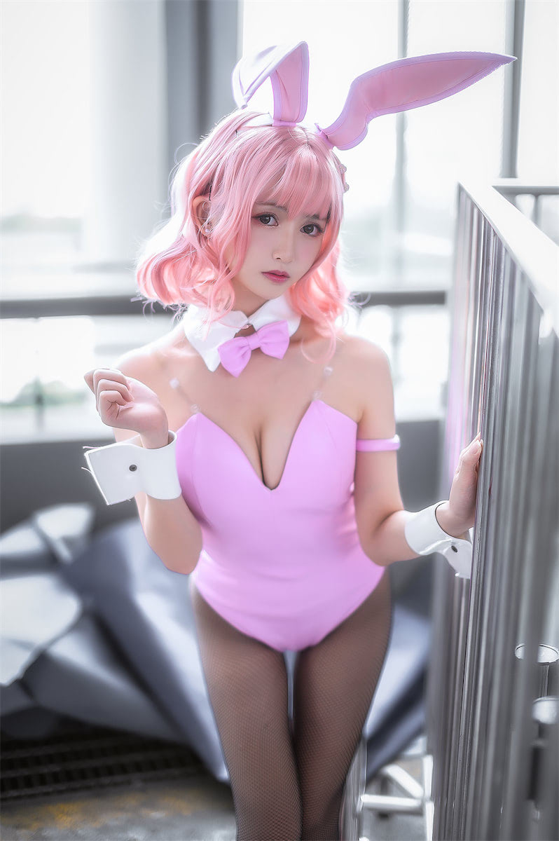 鳗鱼霏儿 漫展兔女郎9图插图1