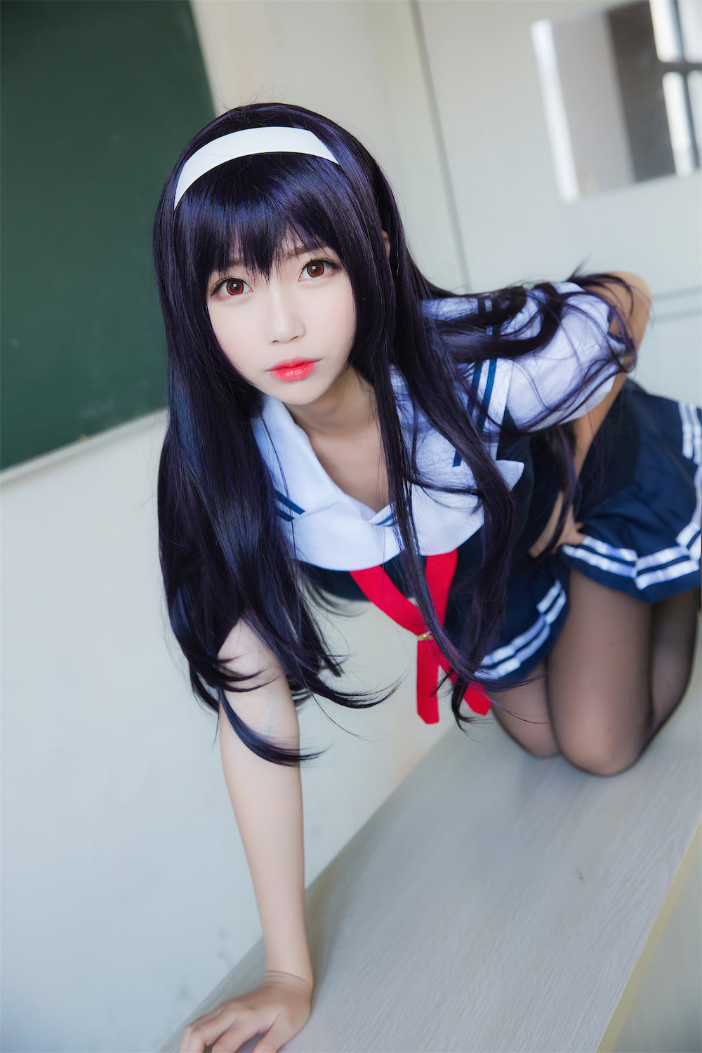 大肉丸Amiee学姐旗袍睡衣兔女郎校服34图插图2