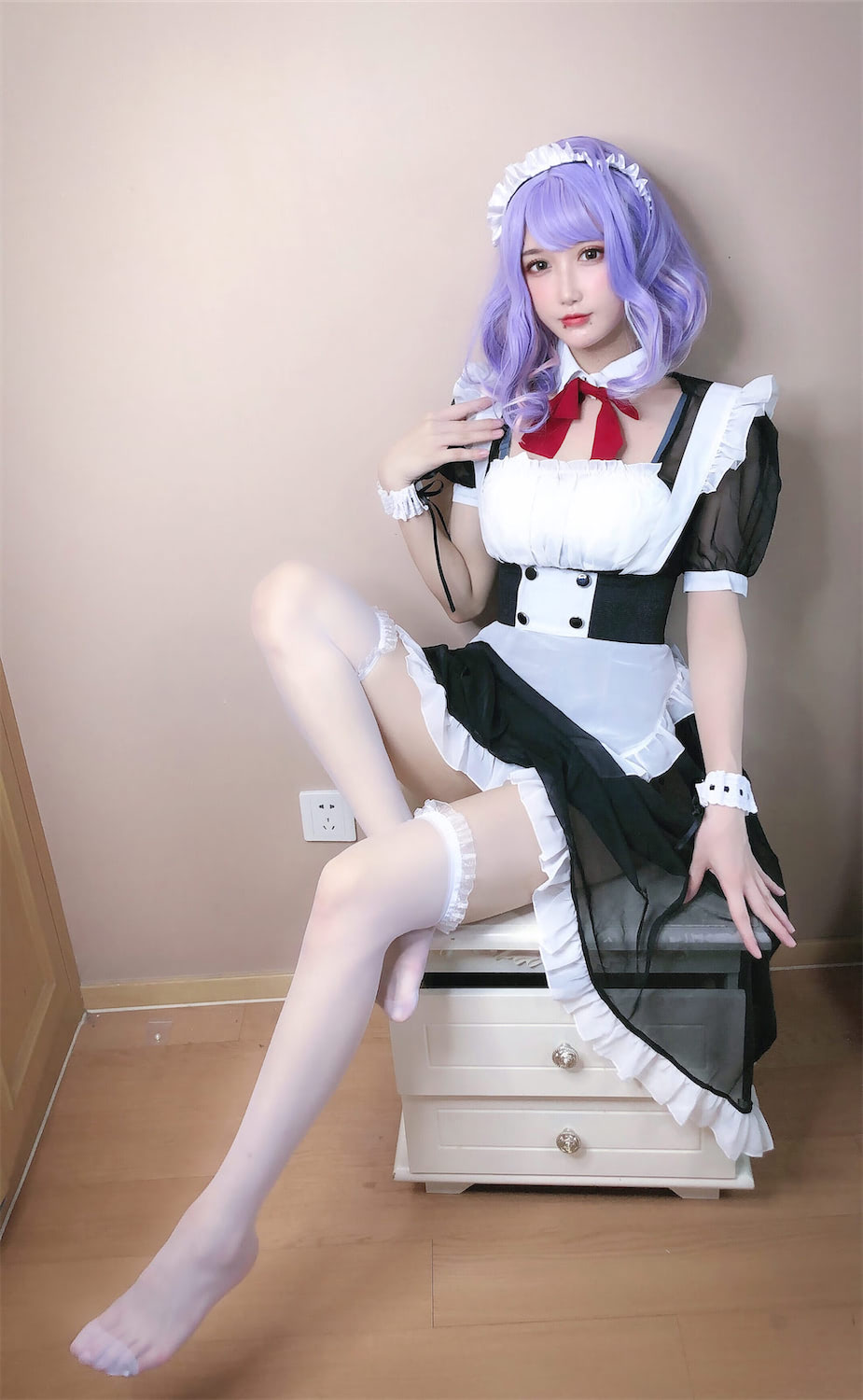 阿包也是兔娘女仆自拍10图插图1