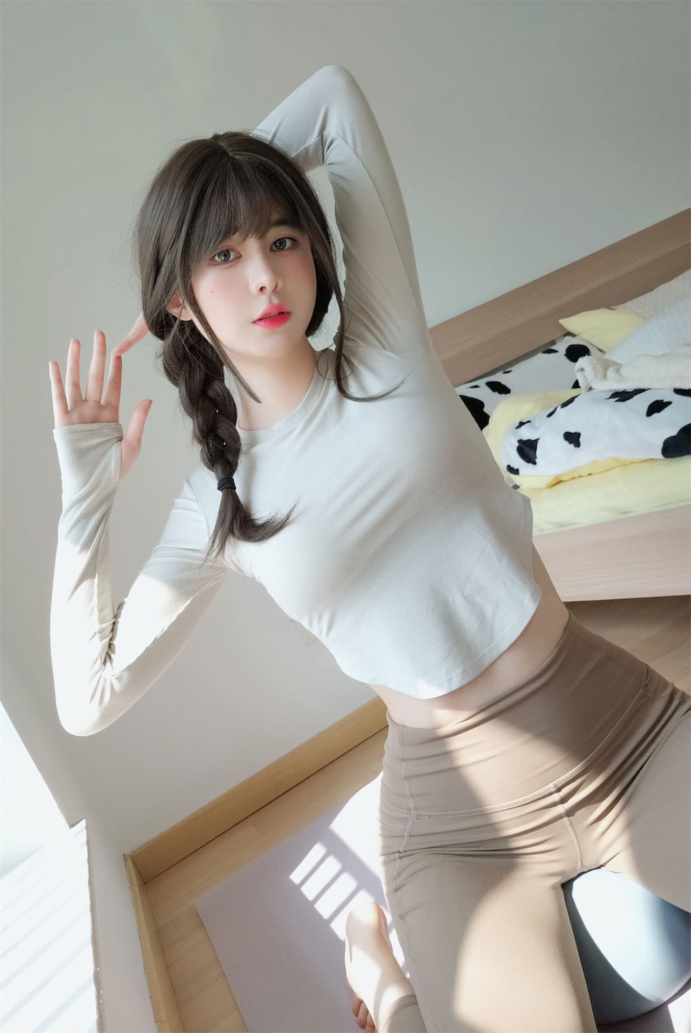 眼酱大魔王w瑜伽服32图插图1