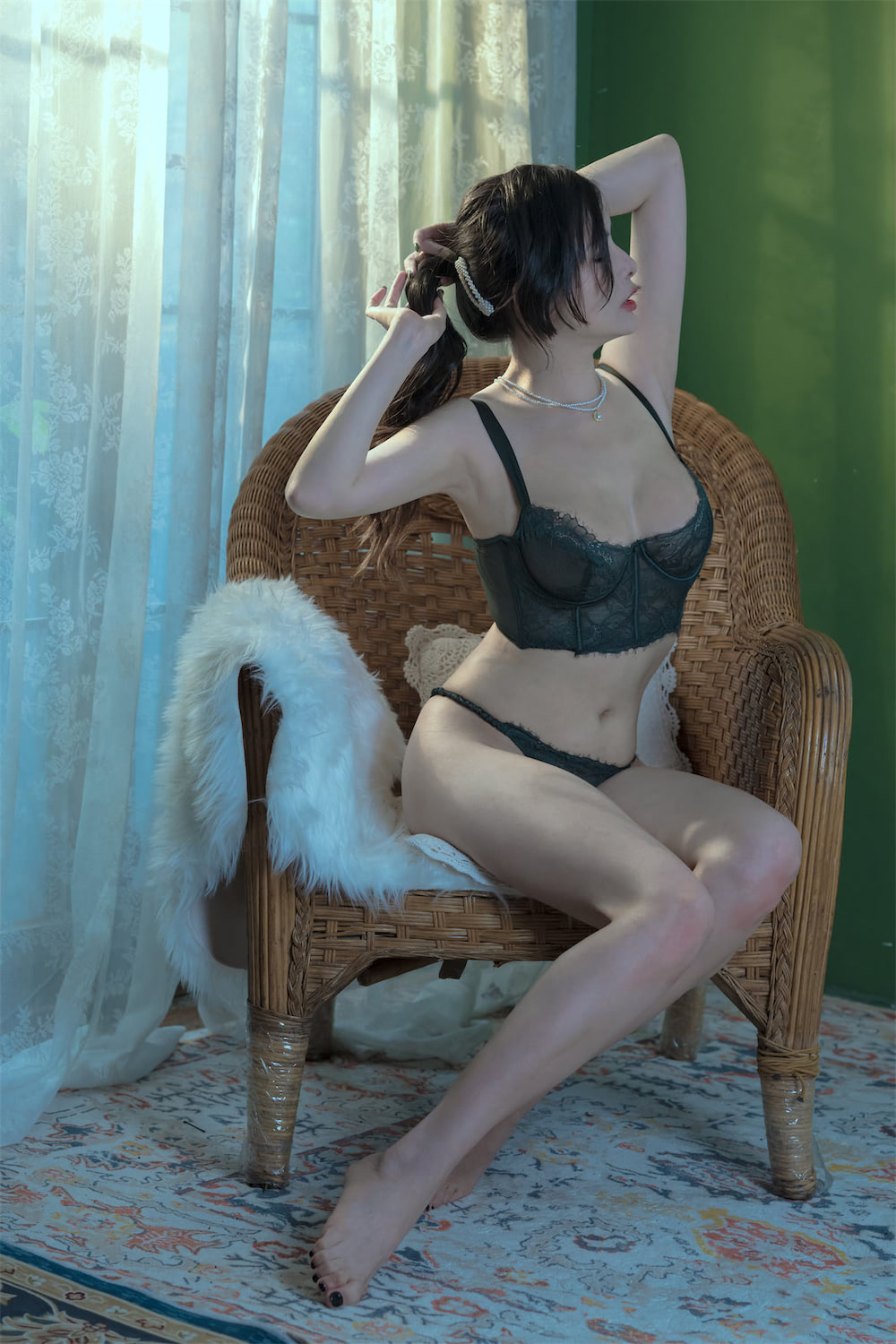 秋和柯基绿墙30图插图