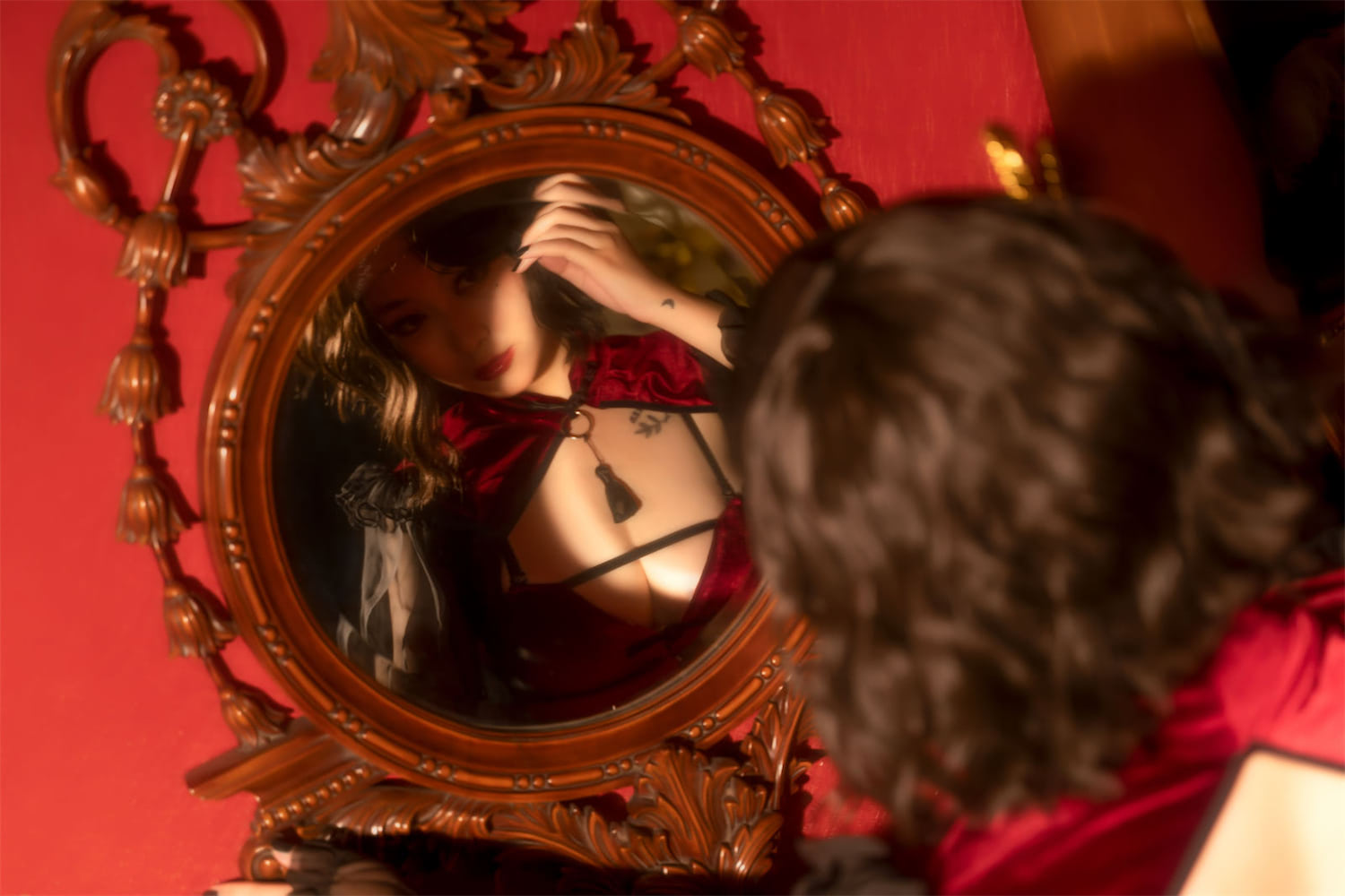 奇行家狗崽红丝绒旗袍16图插图2