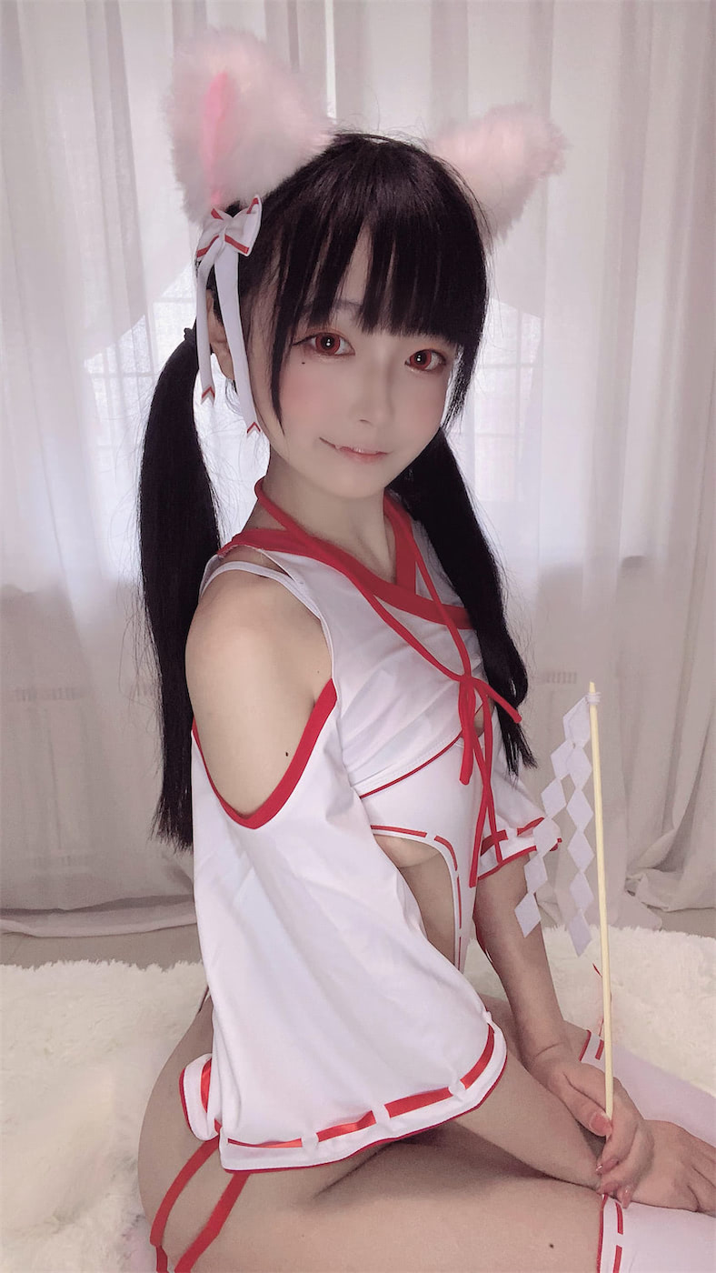 佳佳好难啊巫女猫耳40图6视频插图2