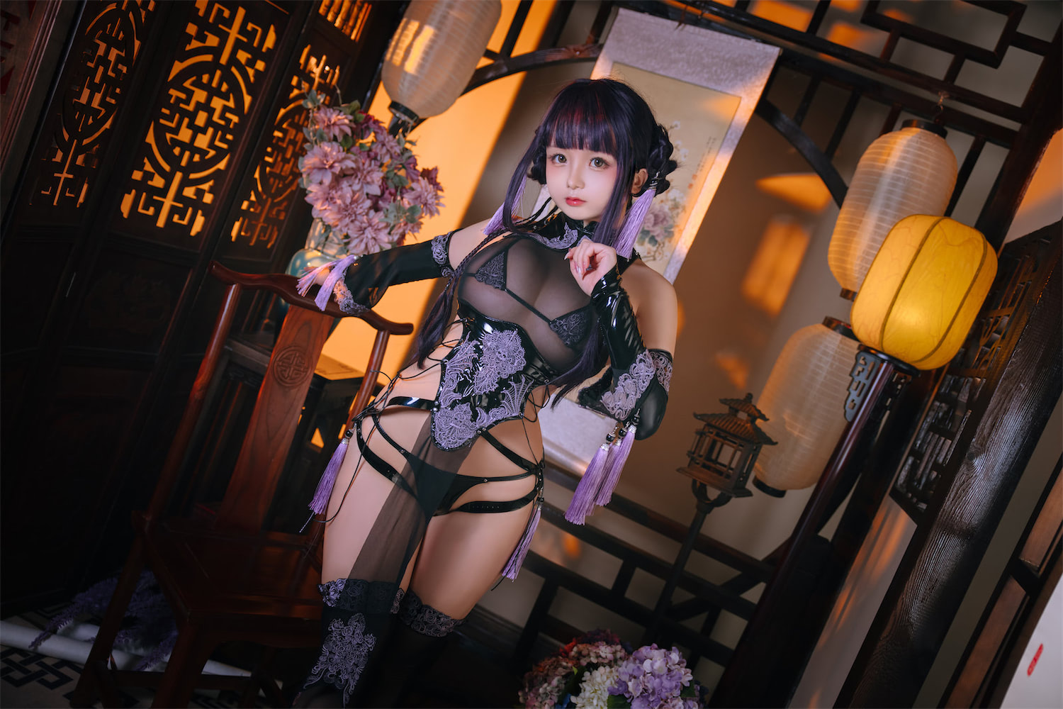 日奈娇皮衣系列古风旗袍94图3视频插图2
