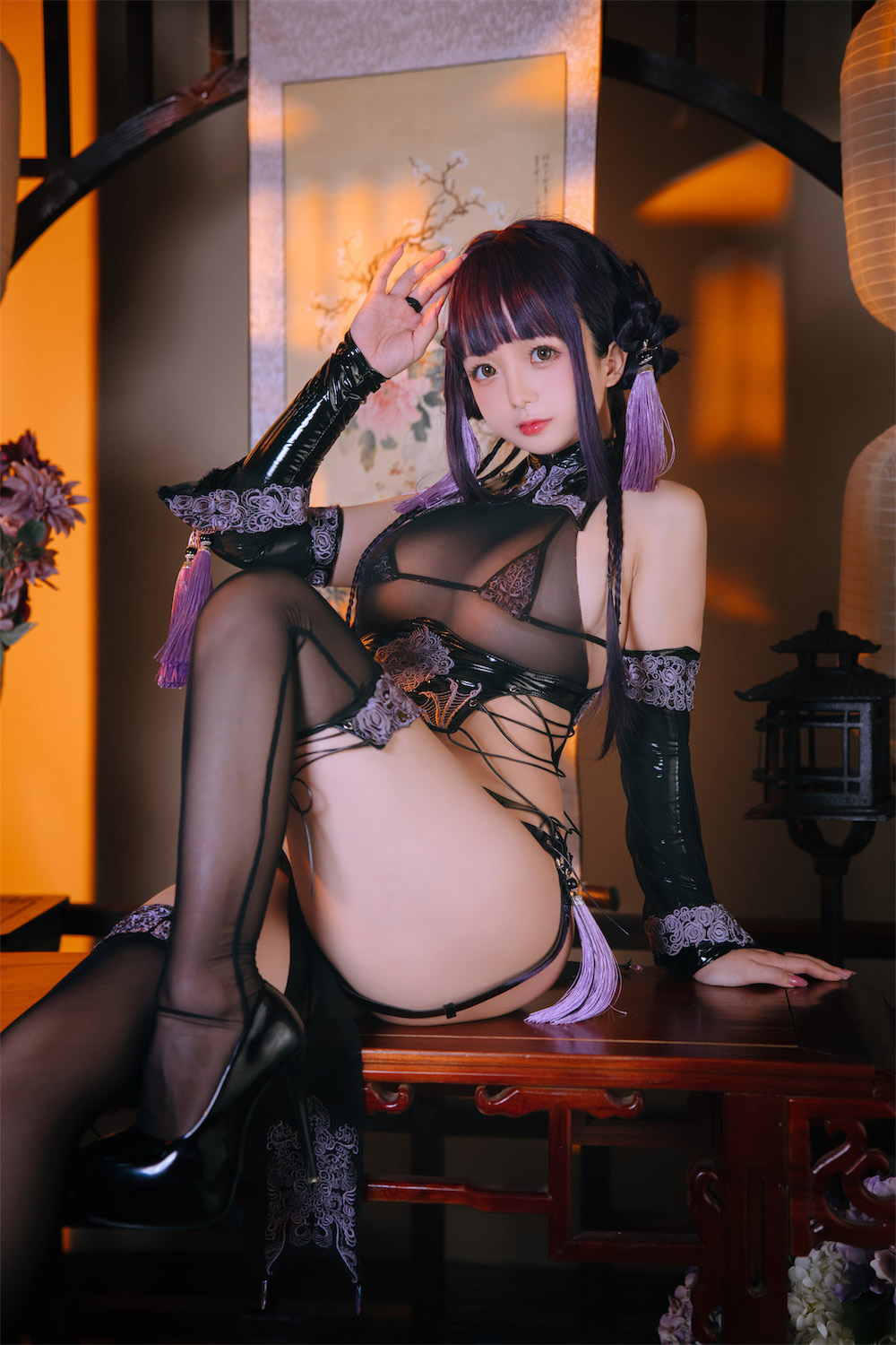 日奈娇皮衣系列古风旗袍94图3视频插图3