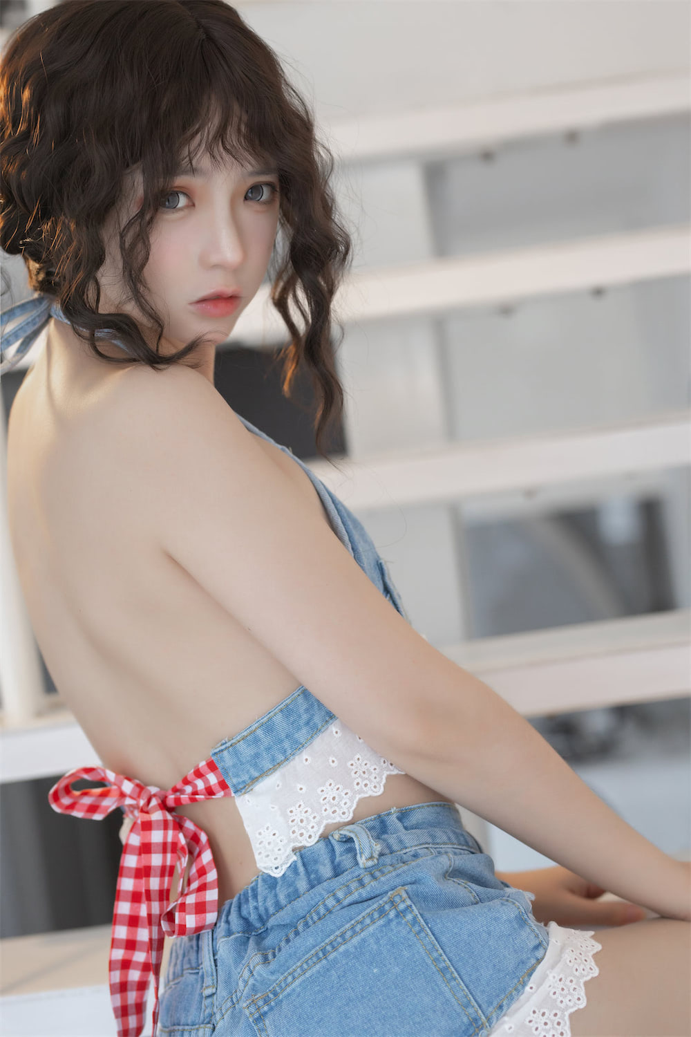 疯猫ss背带牛仔裤40图插图1