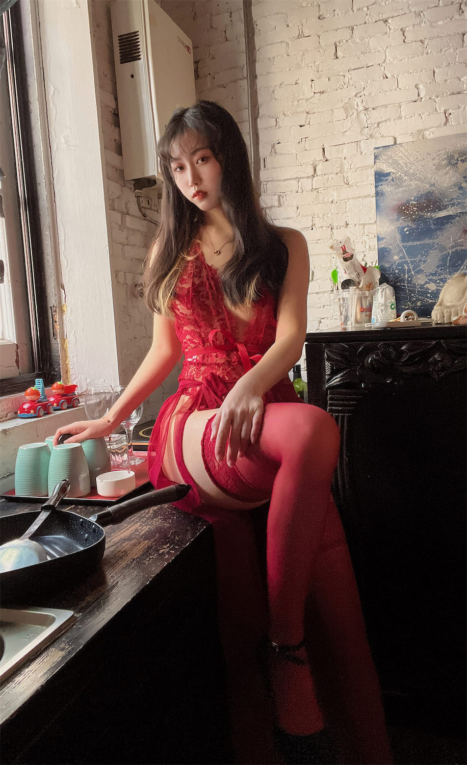 不呆猫红色人妻56图2视频插图1