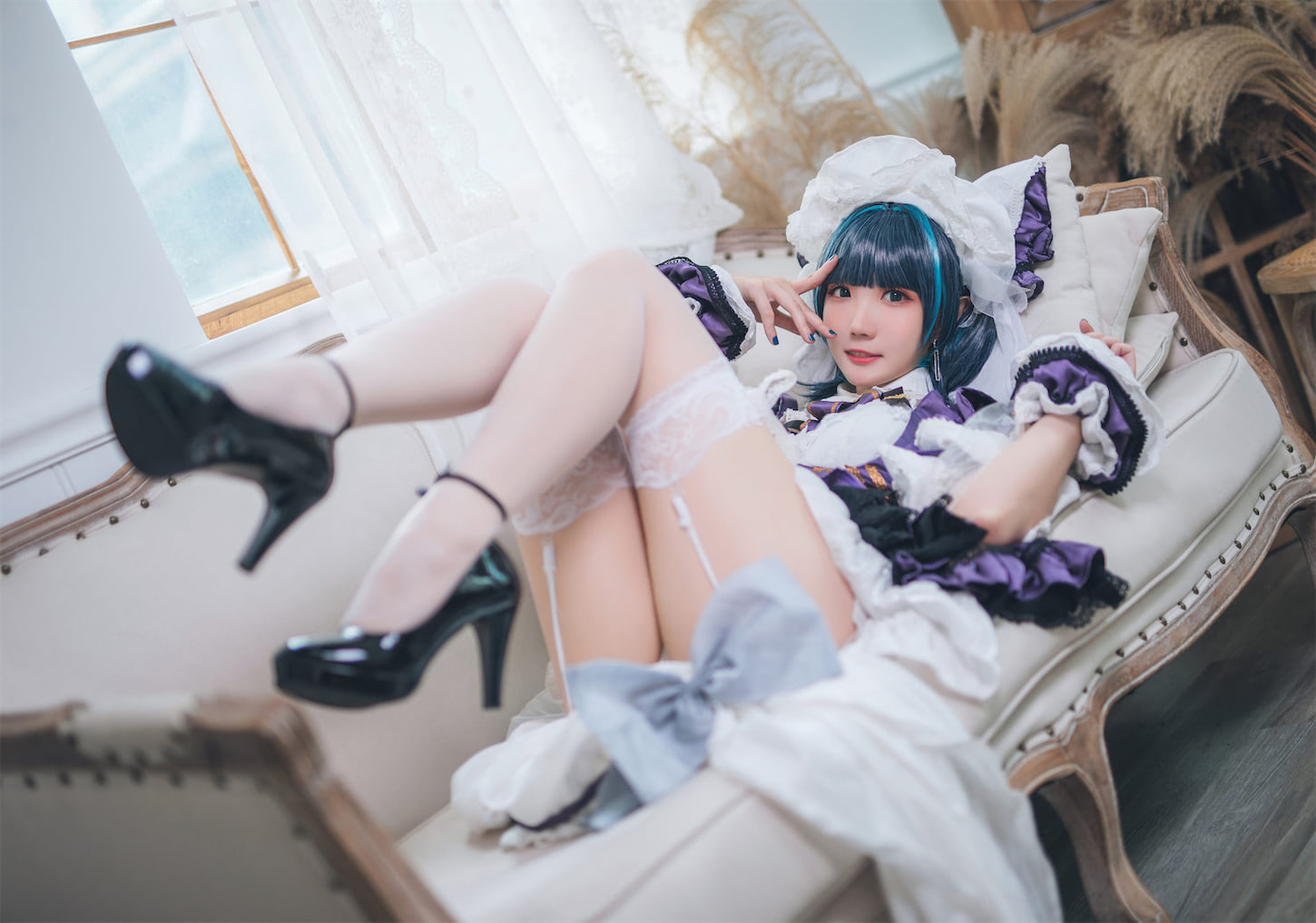 瓜希酱碧蓝航线柴郡30图插图