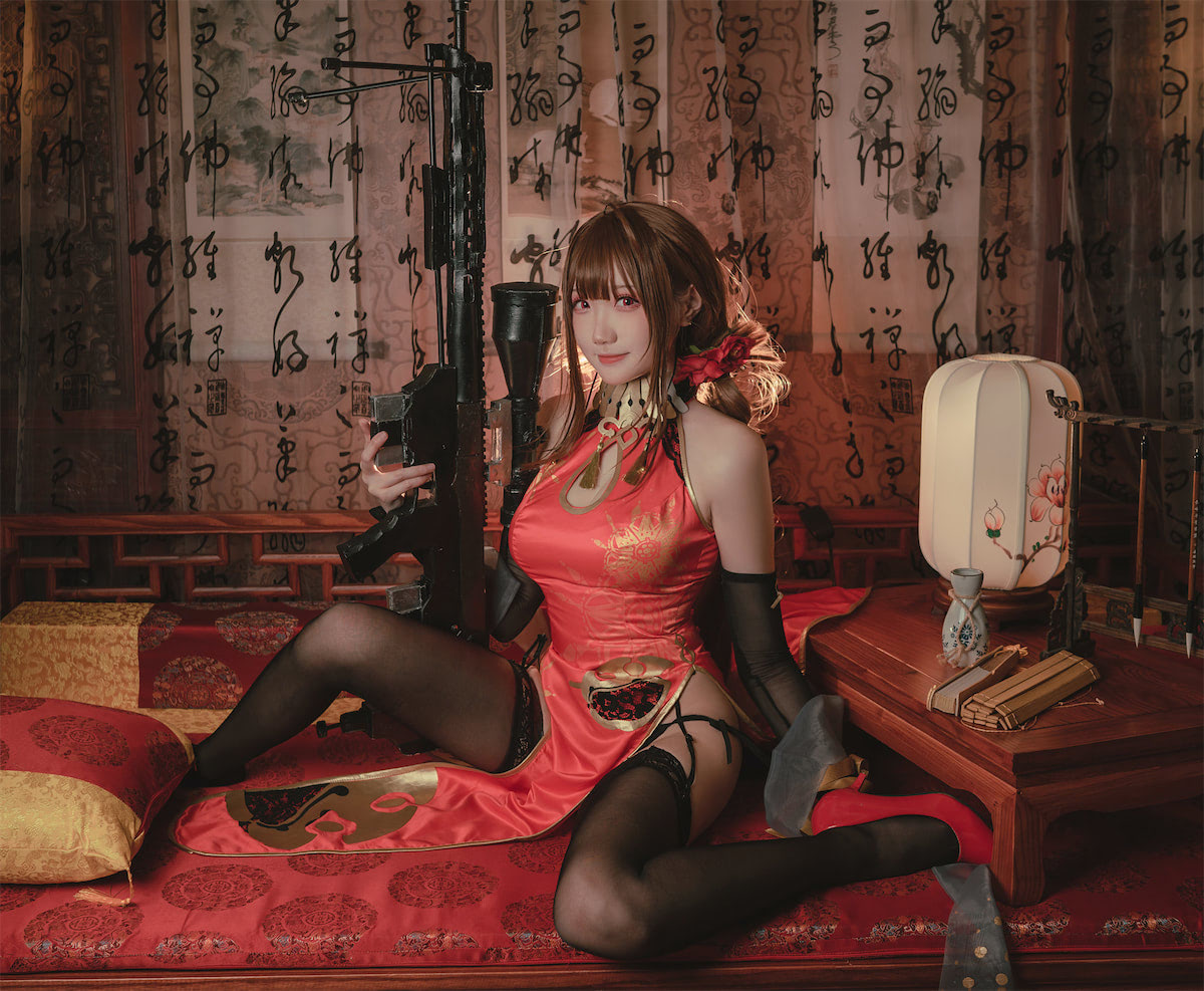 瓜希酱少女前线DSR-50红牡丹16图插图1