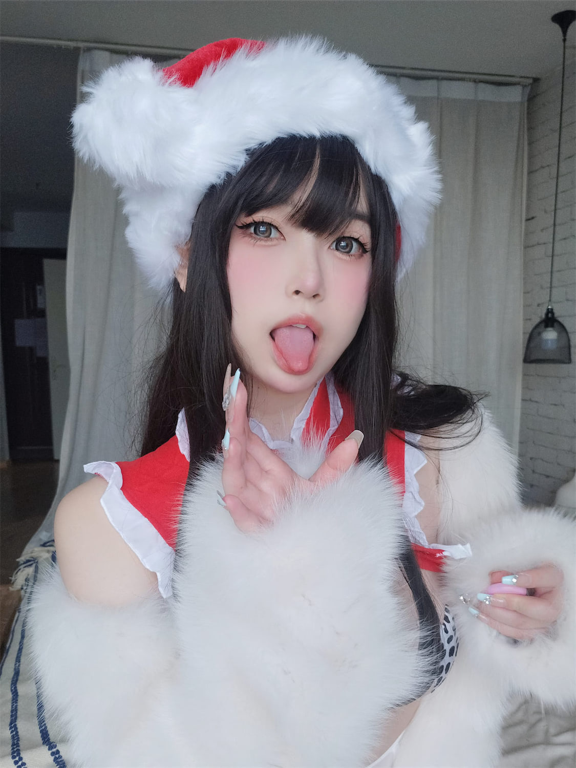 女主K圣诞自摄71图插图1