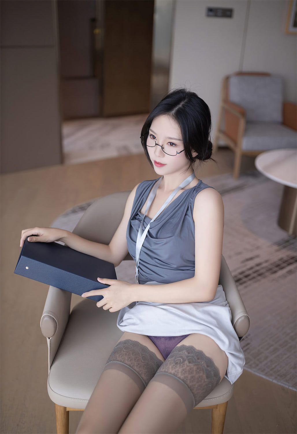 抖娘利世出差眼镜娘71图插图3