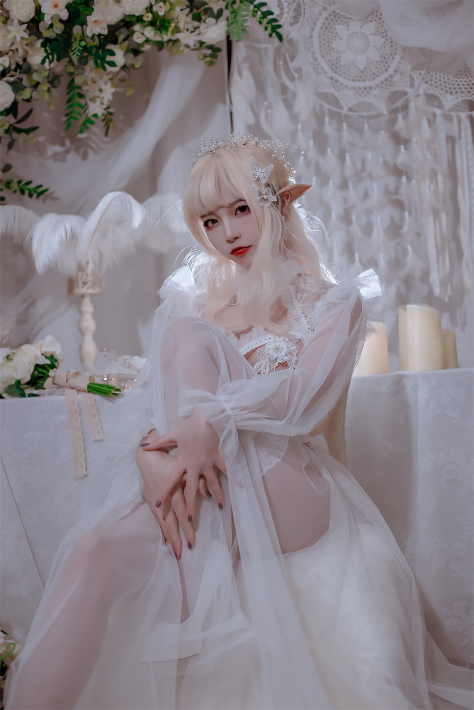 二佐Nisa精灵白丝公主60图插图2