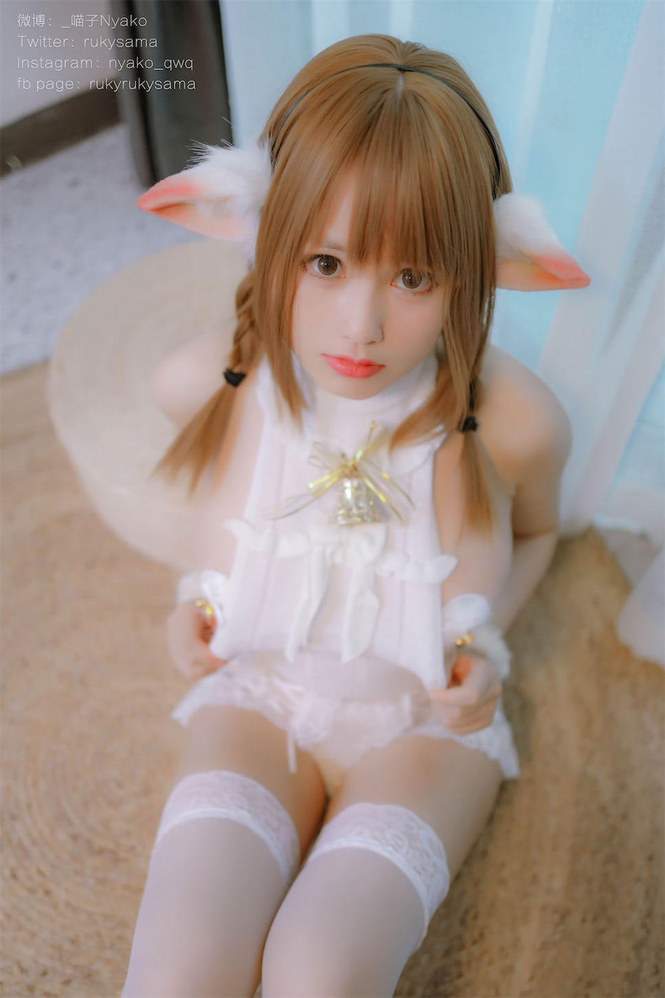 Nyako喵子獣耳白丝彼女羊89图1视频插图2