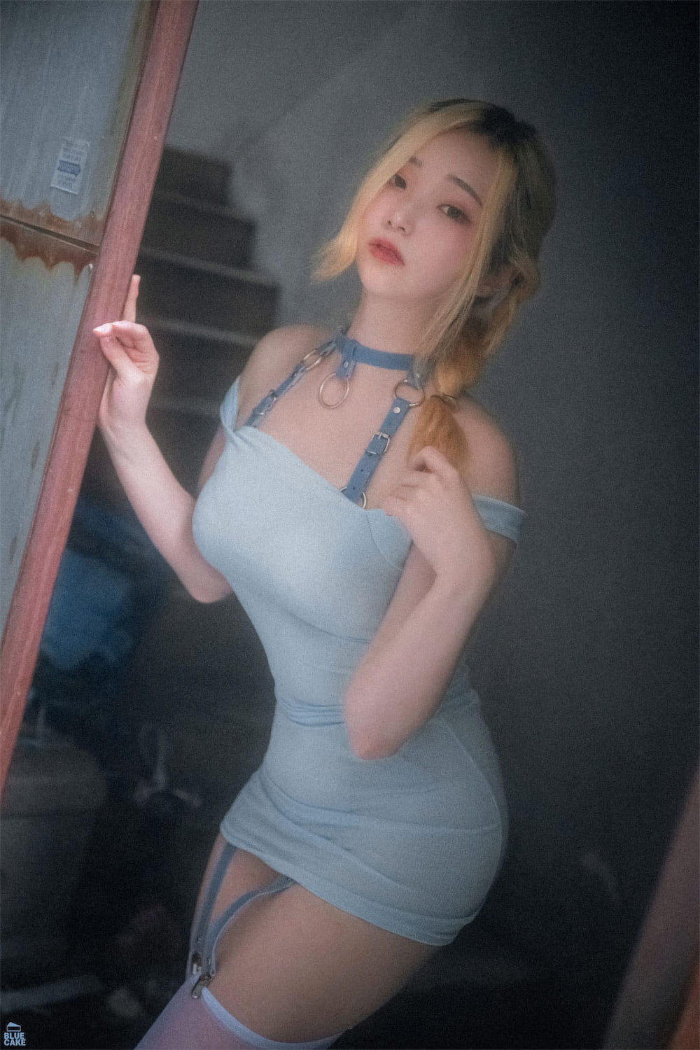 밤비bambi淡蓝连衣裙86图插图5