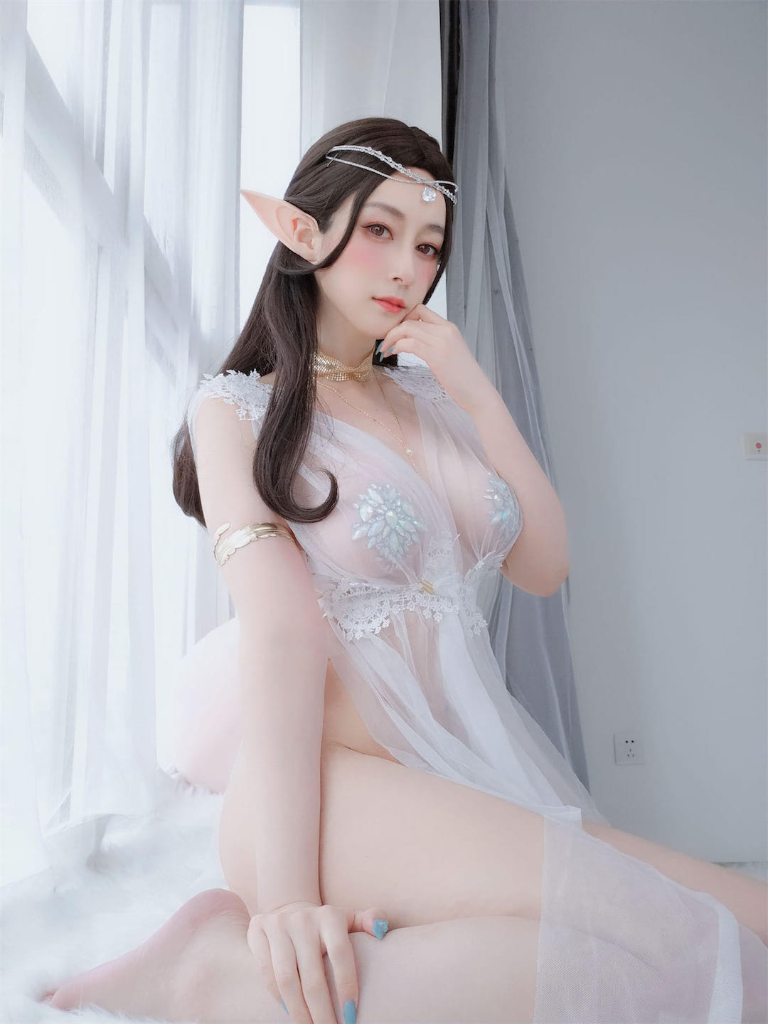 白银81精灵宝石蕾丝内衣70图插图1