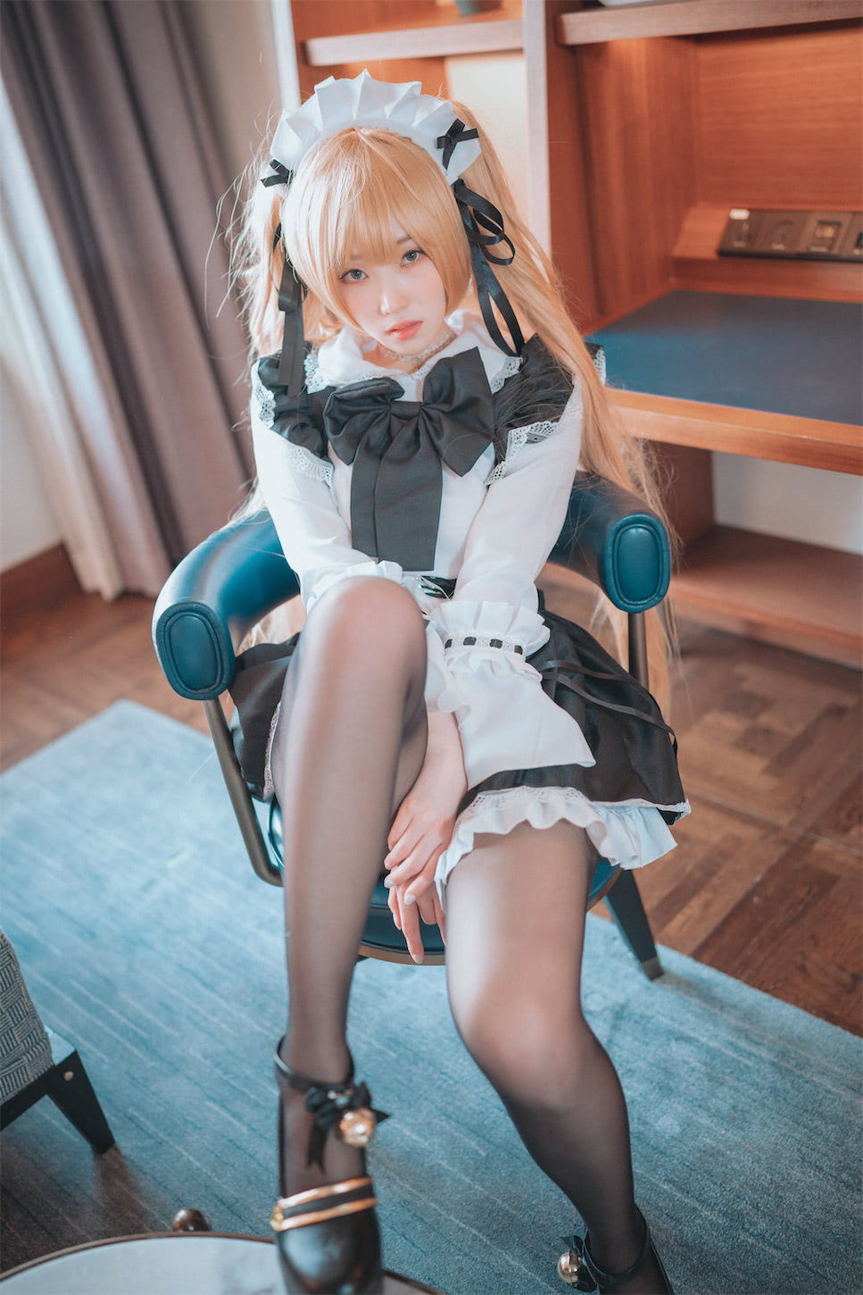 밤비bambi命运之子奈芙蒂斯黑丝女仆100图插图3