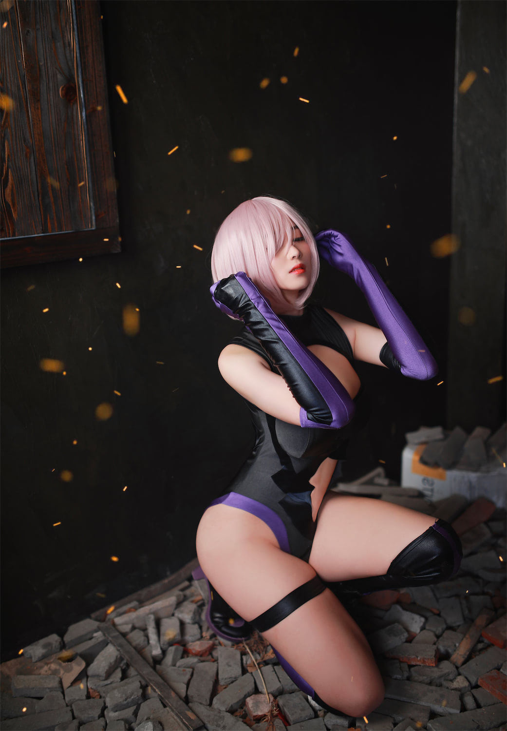 Byoru Zettai白丝玛修30图插图1