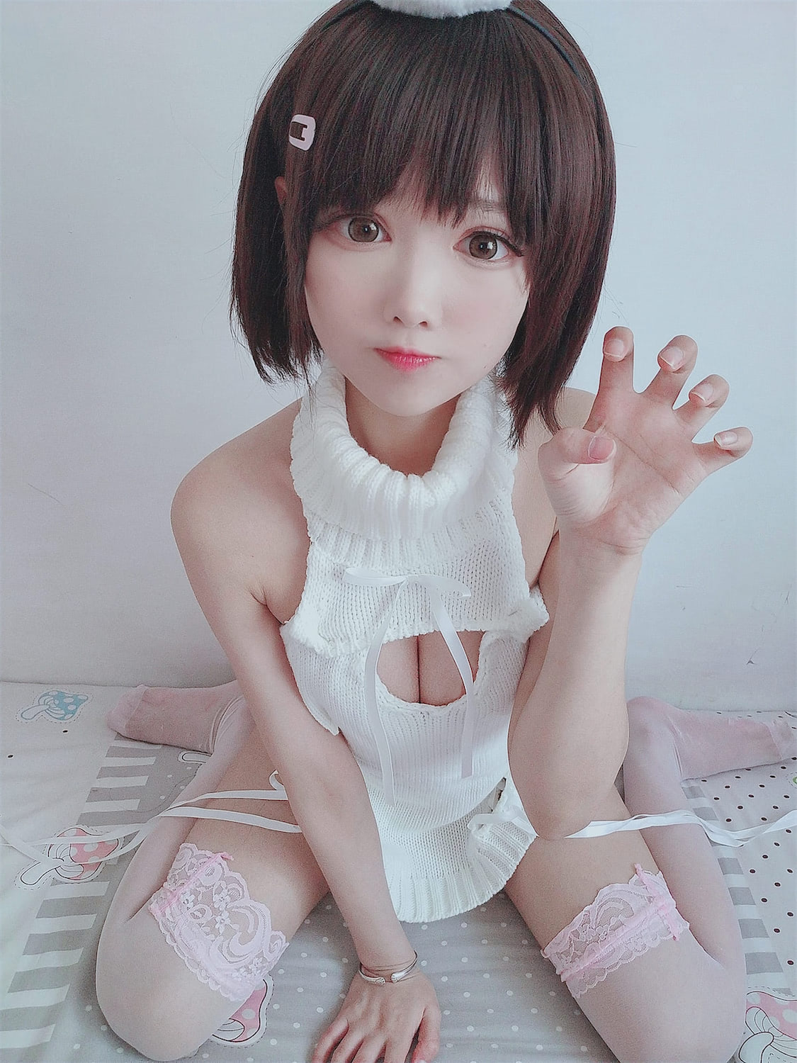 羽天shine白色毛衣112图4视频插图6