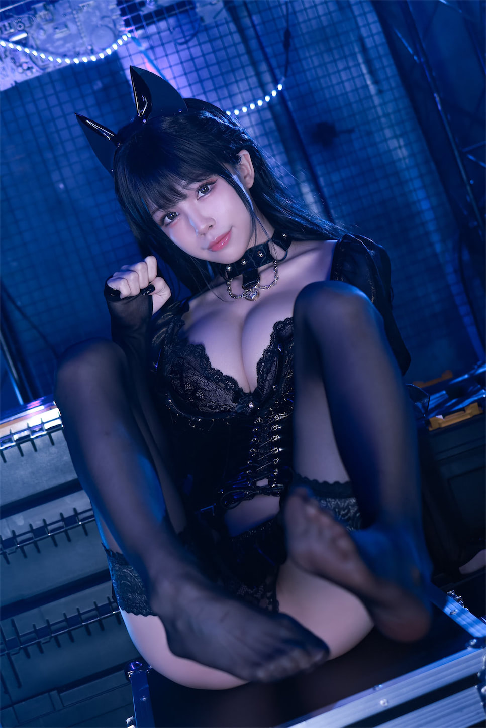 水淼Aqua猫咪女郎黑色猫猫59图插图