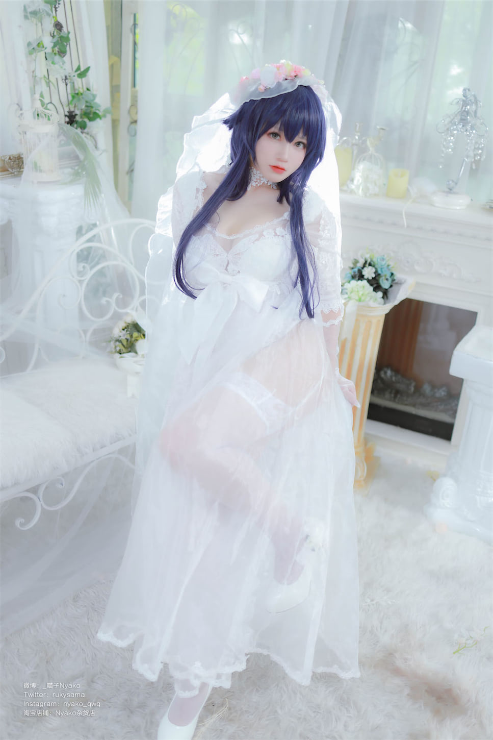 Nyako喵子吾妻婚纱58图插图1