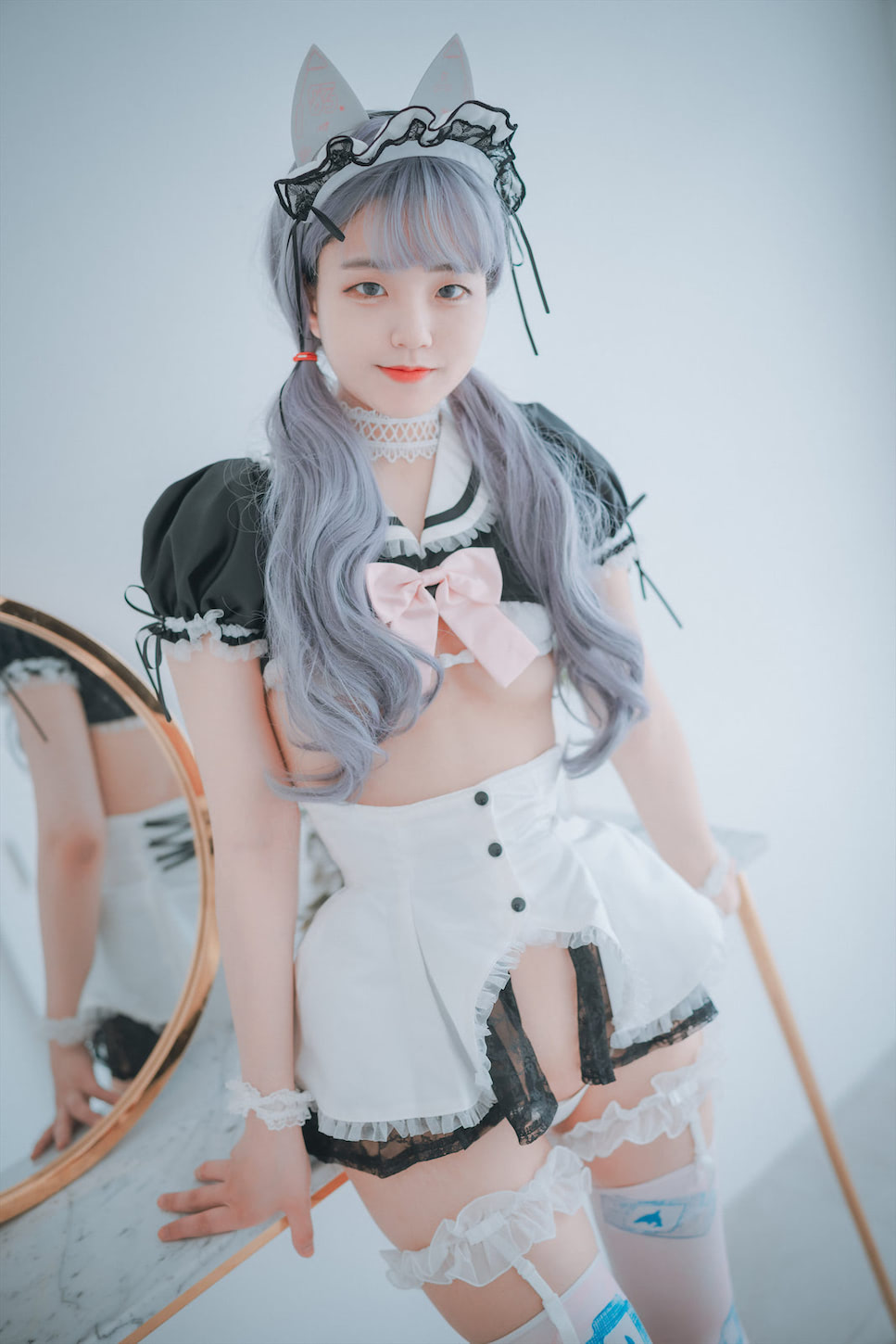 Jenny정제니女仆大厦水手服200图插图4