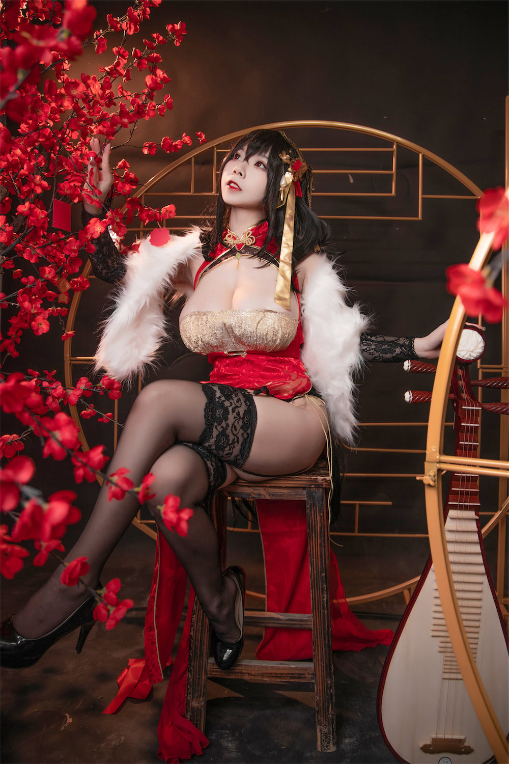 无颜小天使大凤旗袍58图插图3