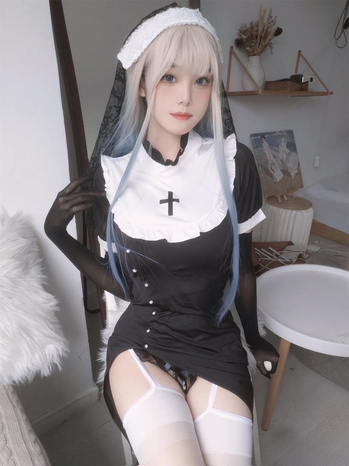 蜜汁猫裘修女34图6视频插图